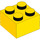 LEGO Jaune Soft Brique 2 x 2 (50844)