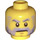 LEGO Yellow Soldiers Fort Governor Minifigure Head (Recessed Solid Stud) (3626 / 19407)