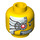 LEGO Yellow Space Villain Head (Safety Stud) (15199 / 93410)