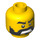 LEGO Yellow Spartan Warrior Head (Safety Stud) (3626 / 91299)