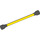 LEGO Yellow Spiral Tube with Flange with Rounded Black Ends (6211 / 64230)