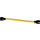 LEGO Yellow Spiral Tube with Flange with Rounded Black Ends (6211 / 64230)