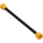 LEGO Gelb Spiral(e) Rohr mit Flange mit abgerundeten schwarzen Enden (6211 / 64230)