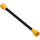 LEGO Gelb Spiral(e) Rohr mit Flange mit abgerundeten schwarzen Enden (6211 / 64230)