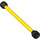 LEGO Yellow Spiral Tube with Flange with Rounded Black Ends (6211 / 64230)