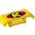 LEGO Geel Spoiler met Handvat met &#039;R&#039;, Rood Cirkel (26094 / 98834)
