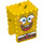 LEGO Gul SpongeBob SquarePants Huvud med Stor Open Smile  (12006 / 97477)