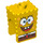 LEGO Keltainen SpongeBob SquarePants Pää jossa Open Smile (54876)