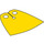 LEGO Yellow Standard Cape with Bright Light Blue Back with Regular Starched Texture (20458 / 40460)