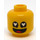 LEGO Gelb Stardust Benny Minifigur Kopf (Vertiefte feste Noppen) (3626 / 65675)