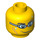 LEGO Yellow Stealth Swimmer Head (Safety Stud) (3626 / 12561)