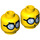LEGO Yellow Steve Minifigure Head (Recessed Solid Stud) (3626 / 36554)
