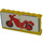 LEGO Żółty Stickered Assembly with Red Motorcycle Sticker - Set 6373