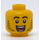 LEGO Geel Stuntz Bestuurder (Lightning) Minifiguur Hoofd (Verzonken solide nop) (3626 / 77745)