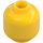 LEGO Yellow Stuntz Driver (Lightning) Minifigure Head (Recessed Solid Stud) (3626 / 77745)