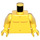 LEGO Geel Sudsy Simon Naked Torso met Speelgoed eend Tattoo op Terug (973 / 76382)