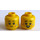 LEGO Yellow Sugar Fairy Minifigure Head with Sprinkles on Cheeks (Recessed Solid Stud) (3626)