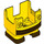 LEGO Gelb Super Mario Unterseite Hälfte mit Brown Stripe (75355 / 78879)
