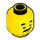 LEGO Yellow Sushi Chef Minifigure Head (Recessed Solid Stud) (3626 / 34614)