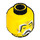 LEGO Yellow Taishang Laojun Minifigure Head (Recessed Solid Stud) (3626 / 67753)