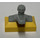 LEGO Gelb Zapfhahn 1 x 2 mit light Grau Spout (9044)