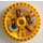 LEGO Yellow Technic Disk 5 x 5 with Crab with two Saws (32350)