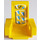 LEGO Giallo Technic Sedile 3 x 2 Base con Blu e Bianco Splotches Adesivo (2717)