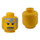 LEGO Giallo The Guardian Testa (Perno di sicurezza) (3626)