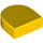 LEGO Yellow Tile 1 x 1 Half Oval (24246 / 35399)