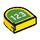 LEGO Jaune Tuile 1 x 1 Demi Oval avec 123 (24246 / 72215)