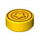 LEGO Yellow Tile 1 x 1 Round with Curved star (35380 / 106545)