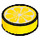 LEGO Yellow Tile 1 x 1 Round with Sliced Lemon Decoration (36711 / 98138)