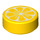 LEGO Geel Tegel 1 x 1 Rond met Sliced Lemon Decoratie (36711 / 98138)