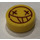 LEGO Gelb Fliese 1 x 1 Runden mit Smile Gesicht und X Augen Muster (35380 / 65709)