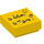 LEGO Yellow Tile 1 x 1 with Checklist and Smiley Face with Groove (3070 / 25389)