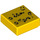 LEGO Amarillo Plana 1 x 1 con Checklist y Smiley Cara con ranura (3070 / 25389)