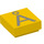 LEGO Yellow Tile 1 x 1 with Letter Å with Groove (3070 / 13438)