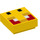 LEGO Jaune Tuile 1 x 1 avec Minecraft Angry Bee Affronter avec rainure (3070 / 76970)