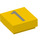 LEGO Yellow Tile 1 x 1 with Number 1 with Groove (11590 / 13439)