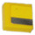 LEGO Yellow Tile 1 x 1 with Silver line Sticker with Groove (3070)