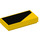 LEGO Yellow Tile 1 x 2 with Black Chevron (Left) with Groove (3069 / 25310)
