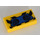 LEGO Gelb Fliese 1 x 2 mit Schwarz Streifen und 2 Blau Joysticks Aufkleber mit Nut (3069)