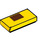 LEGO Yellow Tile 1 x 2 with Brown rectangle with Groove (3069 / 66770)