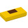 LEGO Yellow Tile 1 x 2 with Brown rectangle with Groove (3069 / 66770)