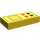 LEGO Jaune Tuile 1 x 2 avec Computer avec rainure (3069)