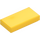 LEGO Yellow Tile 1 x 2 with Groove (3069 / 30070)