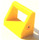 LEGO Gelb Fliese 1 x 2 mit Griff mit Blume Aufkleber auf both sides (2432)