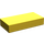 LEGO Yellow Tile 1 x 2 without Groove (3069)