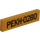 LEGO Jaune Tuile 1 x 4 avec PEKH-0280 License assiette Autocollant (2431)