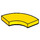 LEGO Yellow Tile 2 x 2 Curved Corner (27925)
